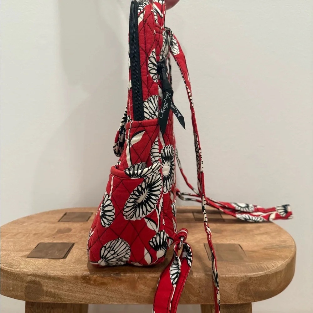 Vera Bradley Red and White Floral Backpack